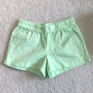 Mint green J. Crew boardwalk shorts